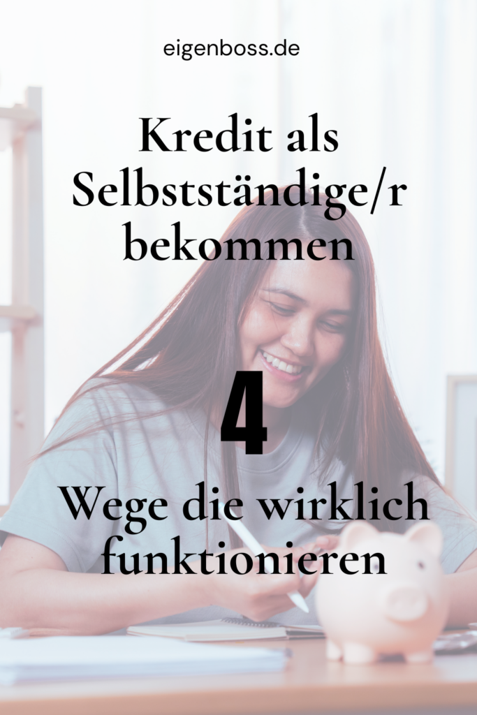 Kredit für Selbstständige bekommen 
