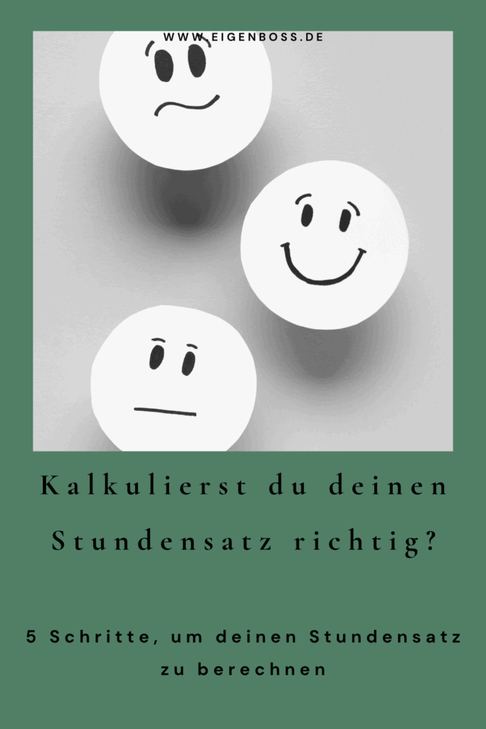 Pinterest-Pin: Stundensatz berechnen als Freelancer – 5 Schritte
