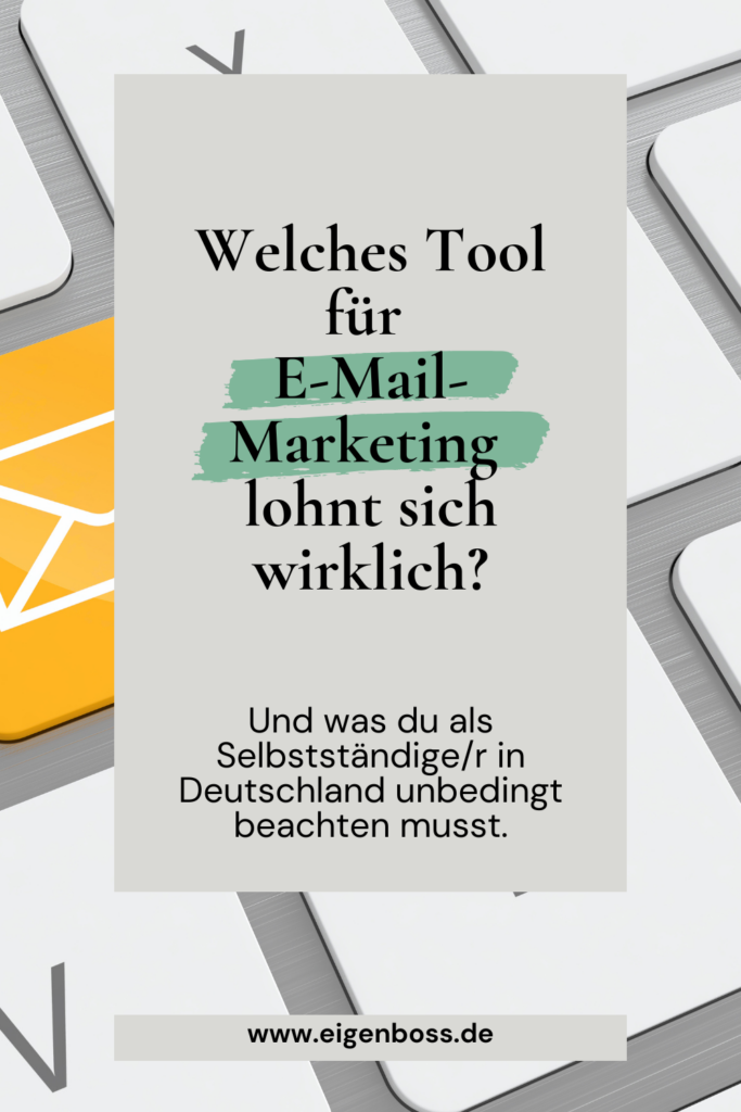 E-Mail-Marketing für Selbstständige – Tool-Vergleich Pinterest Pin