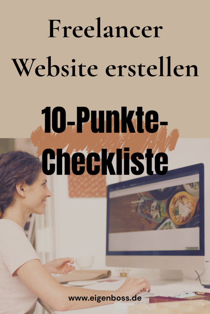freelancer website erstellen pinterest pin